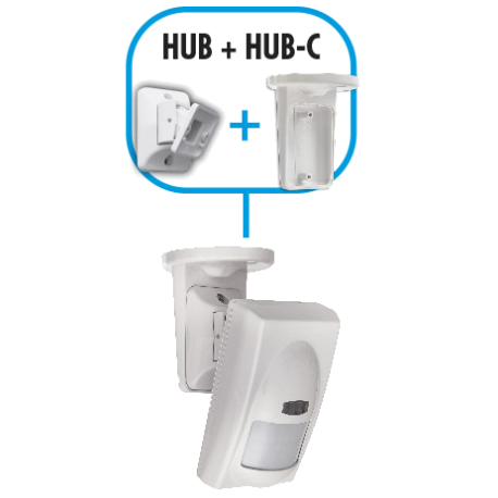Snodo bivalente per montaggio a soffitto sensori ZEFIRO/AKAB HUB/HUB-C