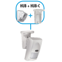 Snodo bivalente per montaggio a soffitto sensori ZEFIRO/AKAB HUB/HUB-C