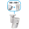 Snodo bivalente per montaggio a soffitto sensori ZEFIRO/AKAB HUB/HUB-C
