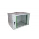ARMADIO RACK 7 UNITA' DA MURO 19" PER RETI 380x540 x400 MM. COLORE GRIGIO CHIARO