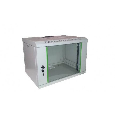 ARMADIO RACK 7 UNITA' DA MURO 19" PER RETI 380x540 x400 MM. COLORE GRIGIO CHIARO