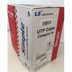 Cavo lan UTP 4x2 cat 5e matassa 305mt in rame solido 