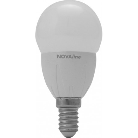 Lampadina a led mini sfera Novaline LS E14 6W luce calda e naturale