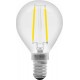Lampadina Led filamento NOVALINE LFS40 Sferetta 4W E14 E27 luce calda 3000K