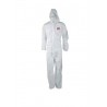 Tuta da lavoro trattamenti fitofarmaci bianca tessuto microporoso Datacol JOB SAFE