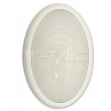 Plafoniera lampada led 12W VTAC Ovale per esterno IP65 bianca luce fredda