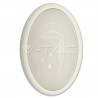 Plafoniera lampada led 12W VTAC Ovale per esterno IP65 bianca luce fredda