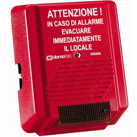 Sirena per evacuazione Domotec DSE626