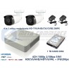 Kit videosorveglianza 2 telecamere HD TVI AHD CVI varifocal motorizzata 2.8-12mm DVR HYUNDAI 4 CH 1080p