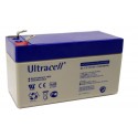 Batteria al piombo ricaricabile 12V 1.3 A ULTRACELL UL1.3-12