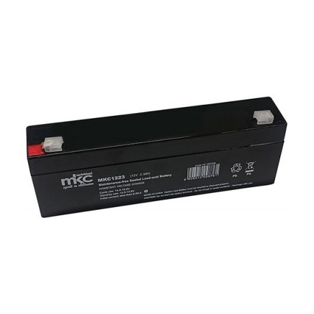 MKC 1223 Batteria al piombo 12V 2.3 AH ricaricabile sirena allarme Melchioni