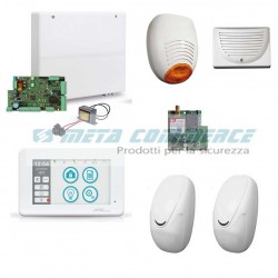 Kit allarme AMC X824 8 zone tastiera TOUCH comunicatore GSM GPRS