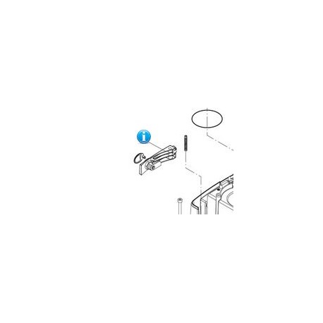 9686328 Ricambio leva di sblocco beninca per motori scorrevoli BULL