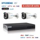 Kit videosorveglianza HYUNDAI color view dvr 4ch + 2 telecamere 2MPX 4in1 HD