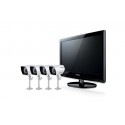 Kit Videosorveglianza SAMSUNG SME-4220 ALL IN ONE Monitor dvr integrato HD500 GB