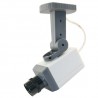 Telecamera finta aspetto box con lente e led rosso intermittente